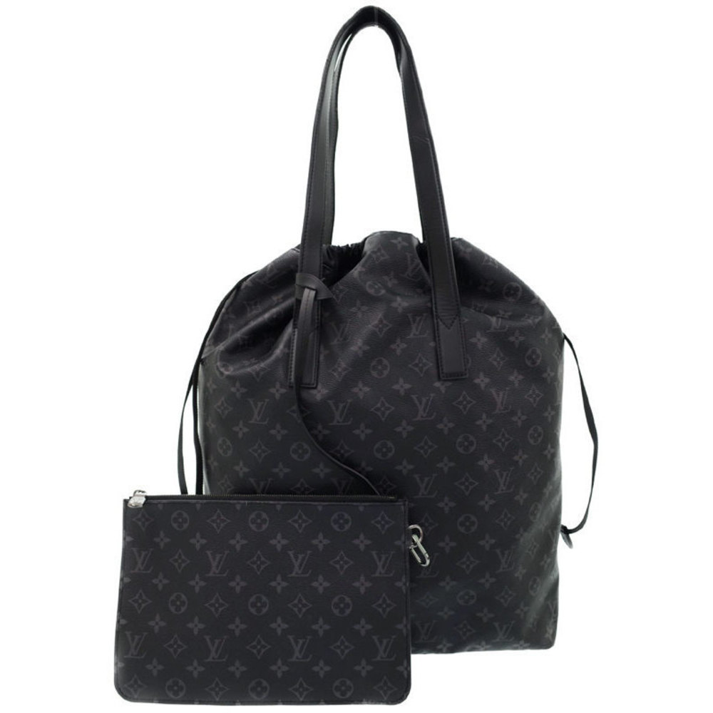 Louis Vuitton Eclipse Monogram Black Bag Cabas To… - image 2